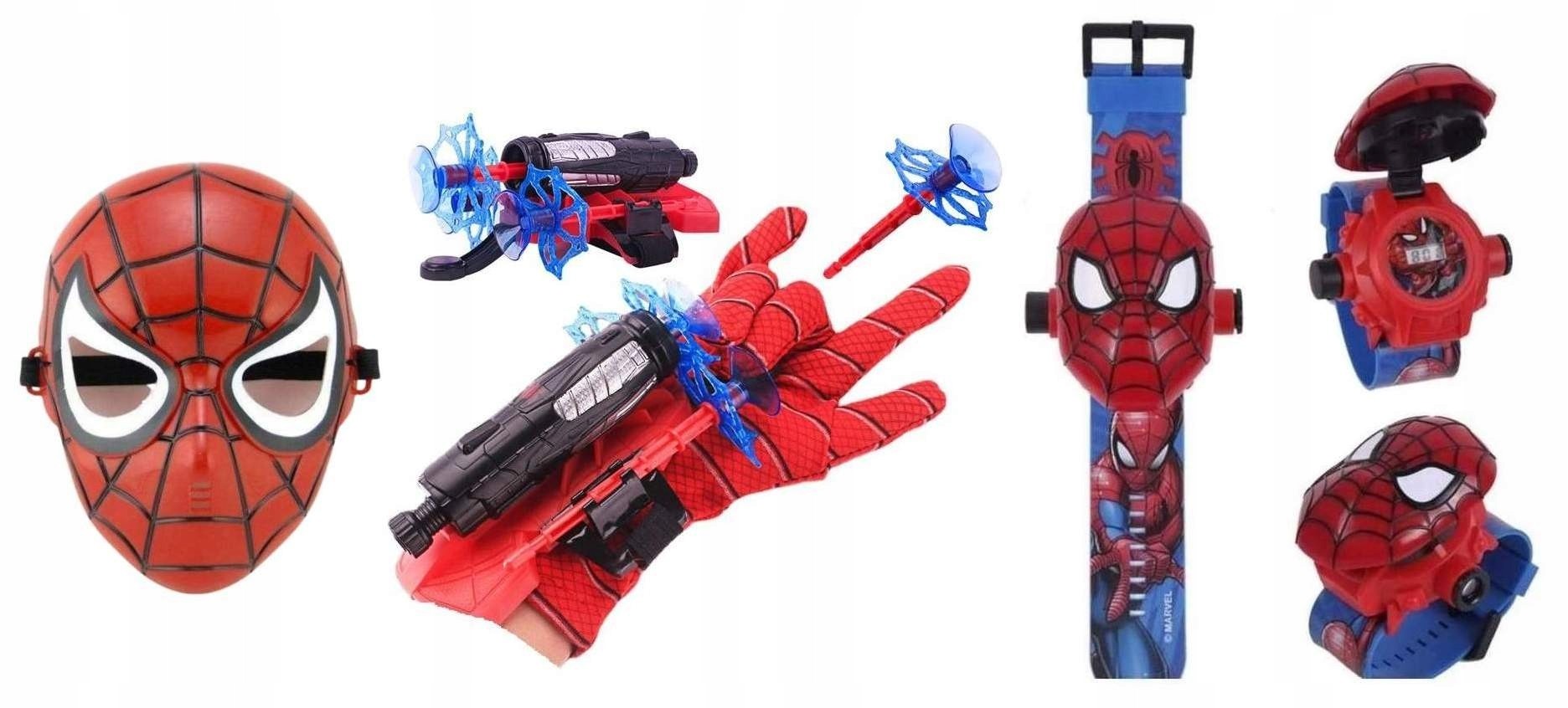 Akčná figúrka Avengesr Spiderman Mask Rukavice Spiderman Watch